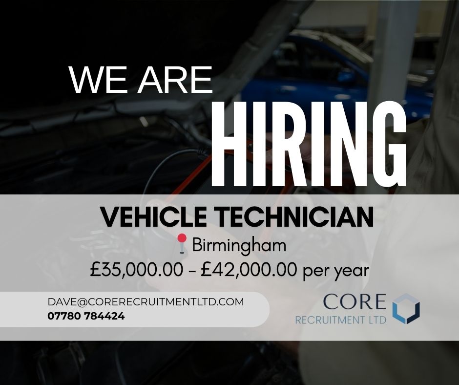We are hiring VEHICLE TECHNICIAN!