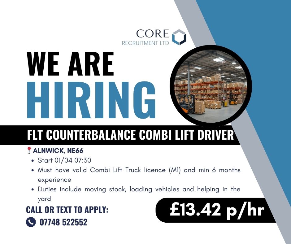We are hiring FLT COMBI LIFT DRIVER!