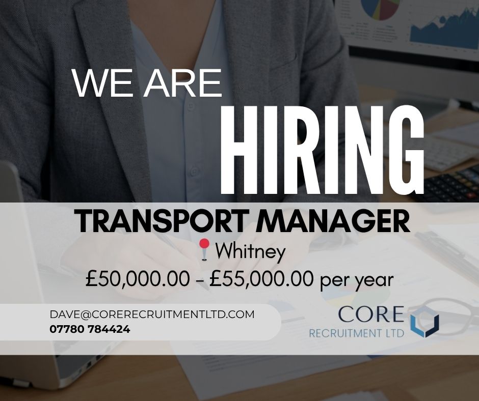 We are hiring TRANSPORT MANAGER!