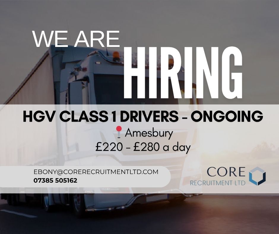 We are hiring HGV CLASS 1 DRIVERS!