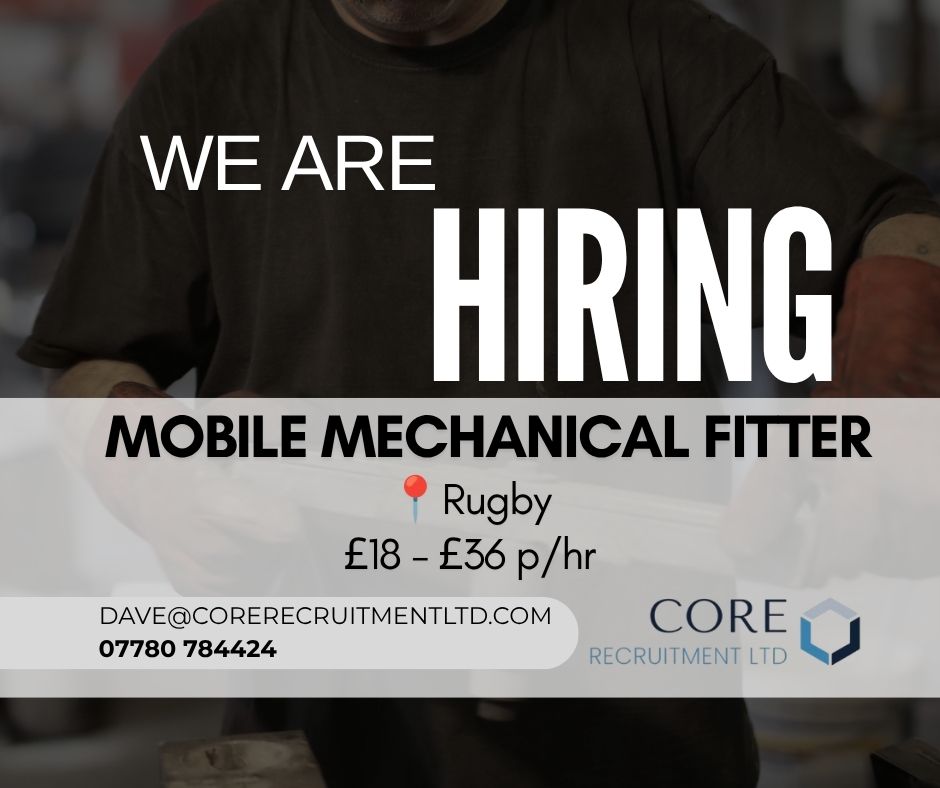We are hiring MOBILE MECHANICAL FITTER!