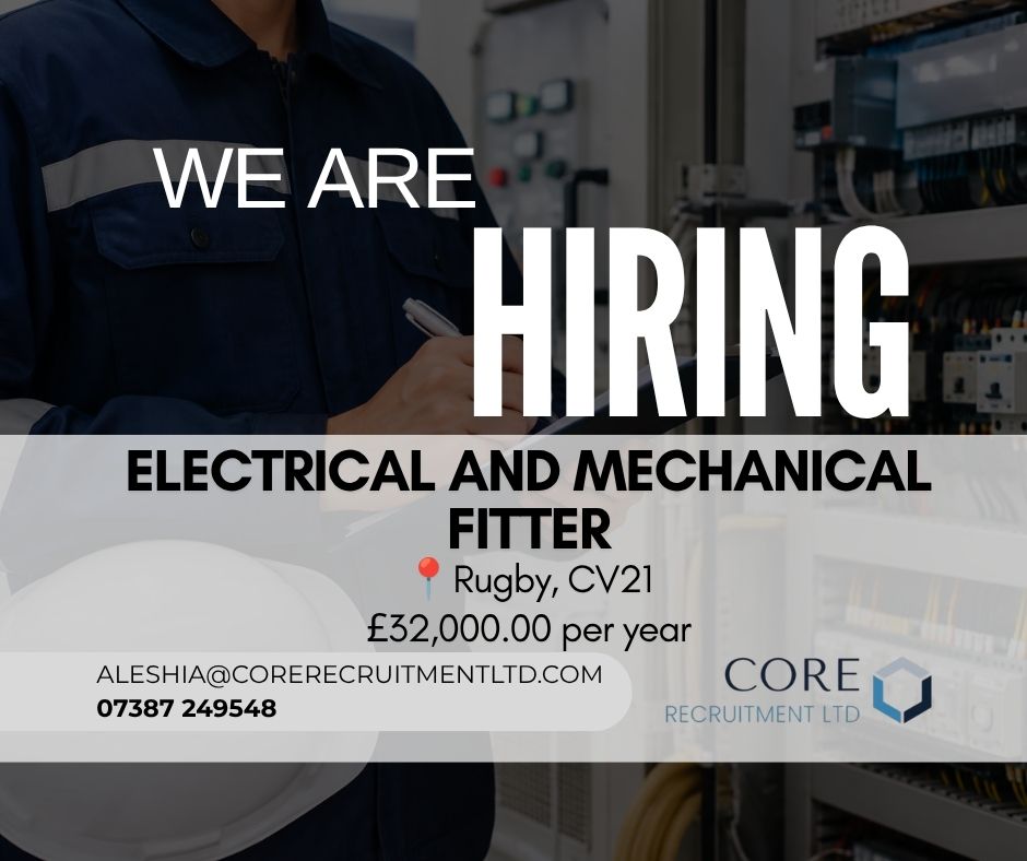 We are hiring ELECTRICAL & MECHANICAL FITTER!